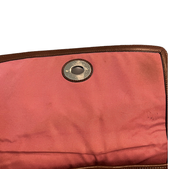 Coach Hamilton F13957 Crossbody Brown Leather Flap Purse - Picture 9 of 13